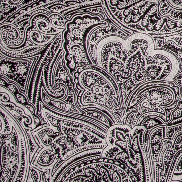 Calico Acanthus Wild Rag in Black and White - Giddy Up Glamour Boutique