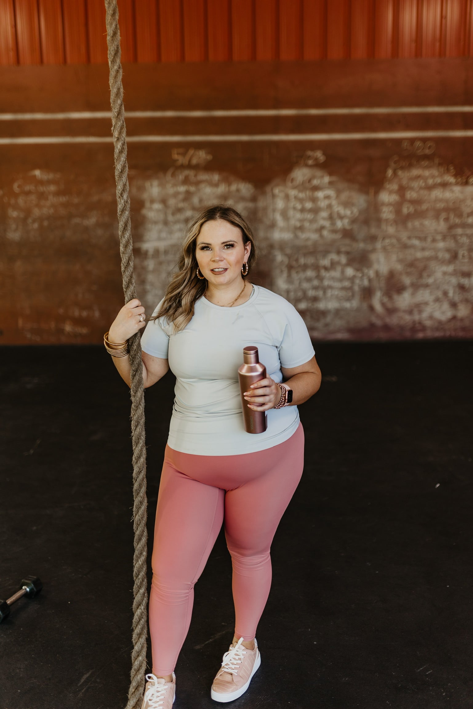 Finish Line Non Pocket Leggings in Mauve Pink - Giddy Up Glamour Boutique