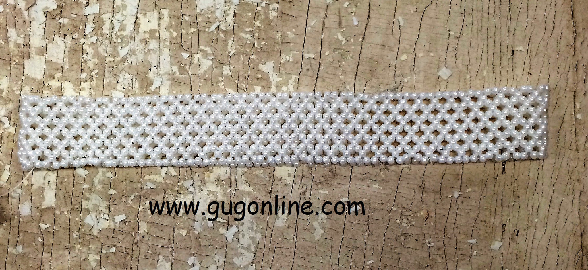 Beaded Headband in Pearl - Giddy Up Glamour Boutique