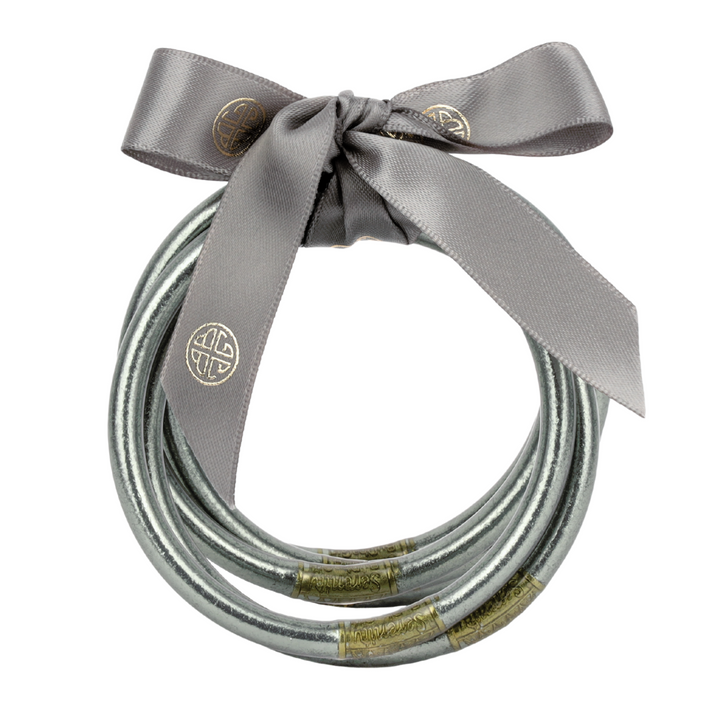 BuDhaGirl | Set of Six | All Weather Bangles in Graphite - Giddy Up Glamour Boutique