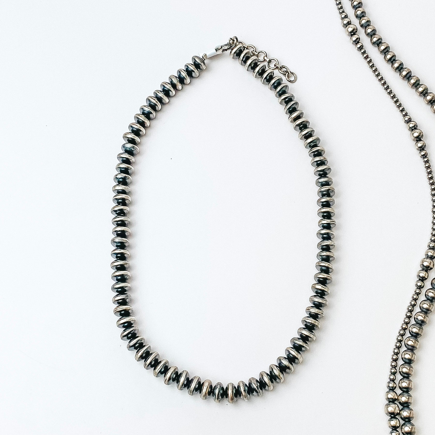Navajo | Navajo Handmade 8mm Saucer Navajo Pearls Necklace | Varying Lengths - Giddy Up Glamour Boutique