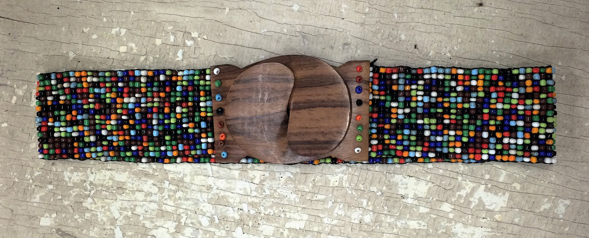 Stretchy Multi Colored Beaded Belt - Giddy Up Glamour Boutique