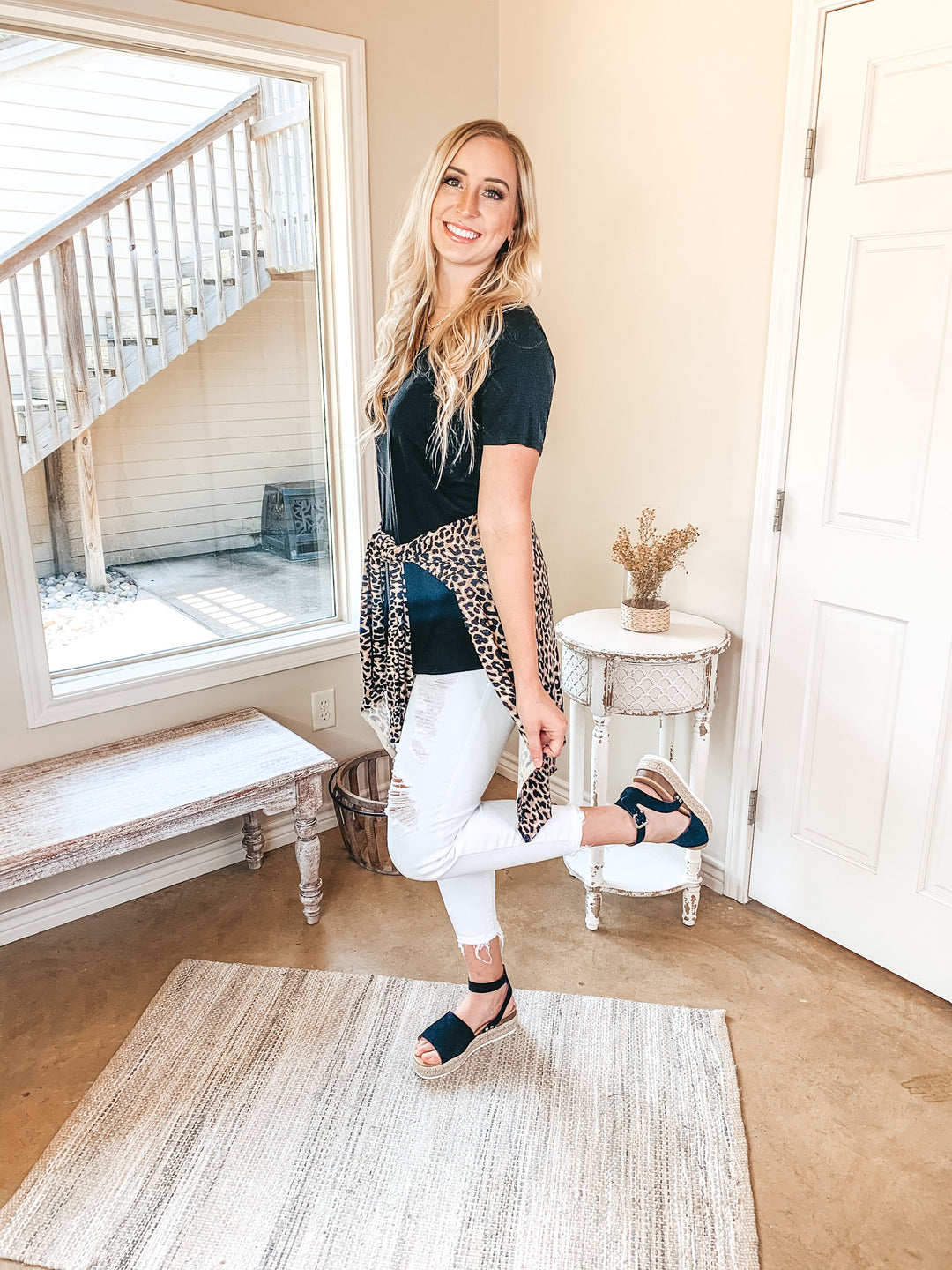 Coffee Dates Button Up Sweater Cardigan in Leopard - Giddy Up Glamour Boutique