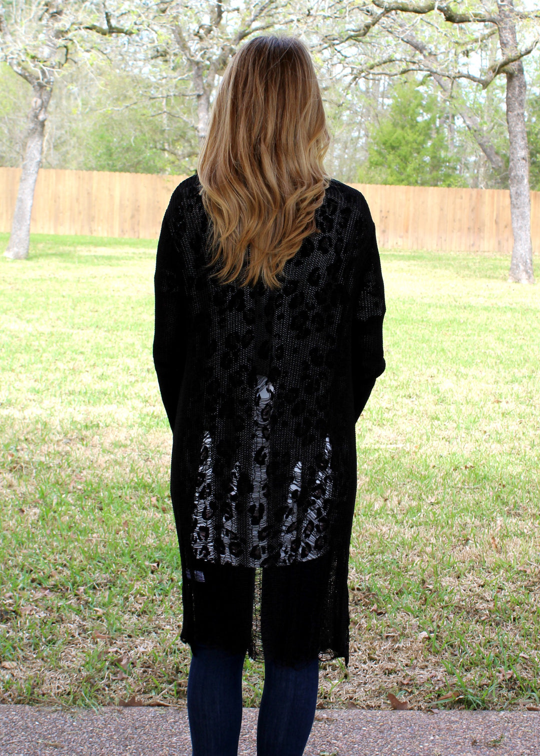 Haute Tempered Distressed Knit Cardigan in Black - Giddy Up Glamour Boutique