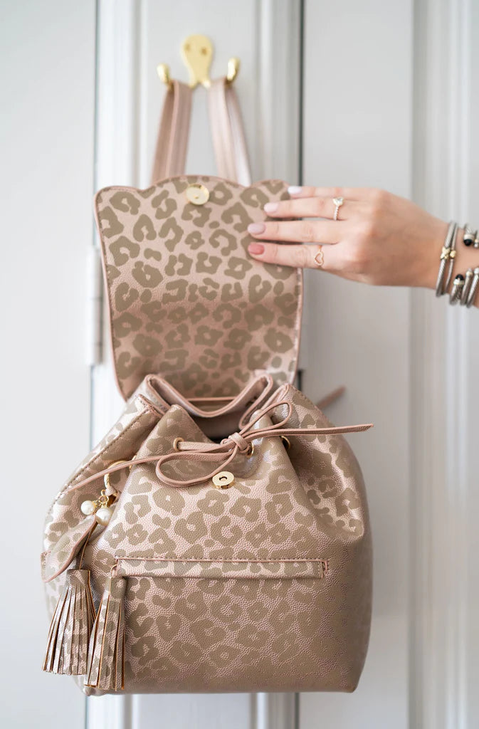 Hollis | Mini Backpack in Leopard - Giddy Up Glamour Boutique