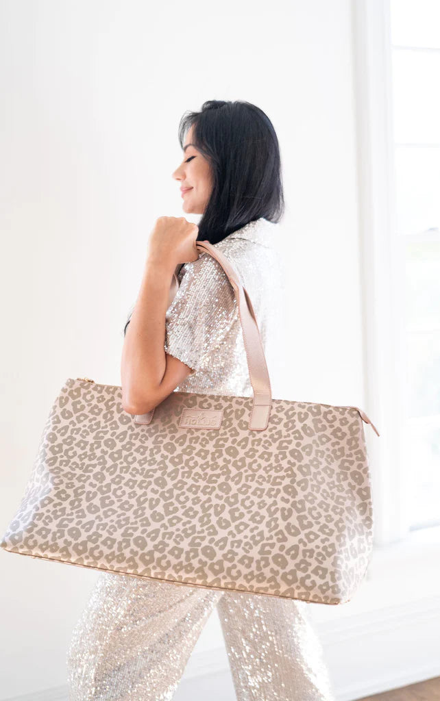 Hollis | Slumber Party Overnighter in Leopard - Giddy Up Glamour Boutique