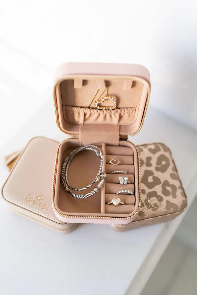 Hollis | Mini Jewelry Organizer in Blush - Giddy Up Glamour Boutique