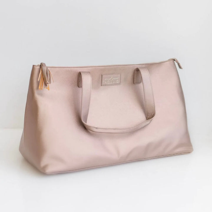 Hollis | Slumber Party Overnighter in Metallic Mocha - Giddy Up Glamour Boutique