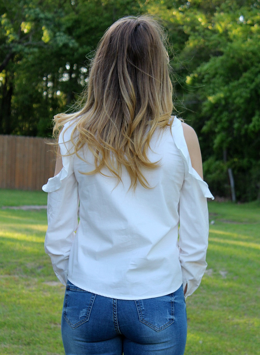 Business of Style Long Sleeve Button Up in White - Giddy Up Glamour Boutique