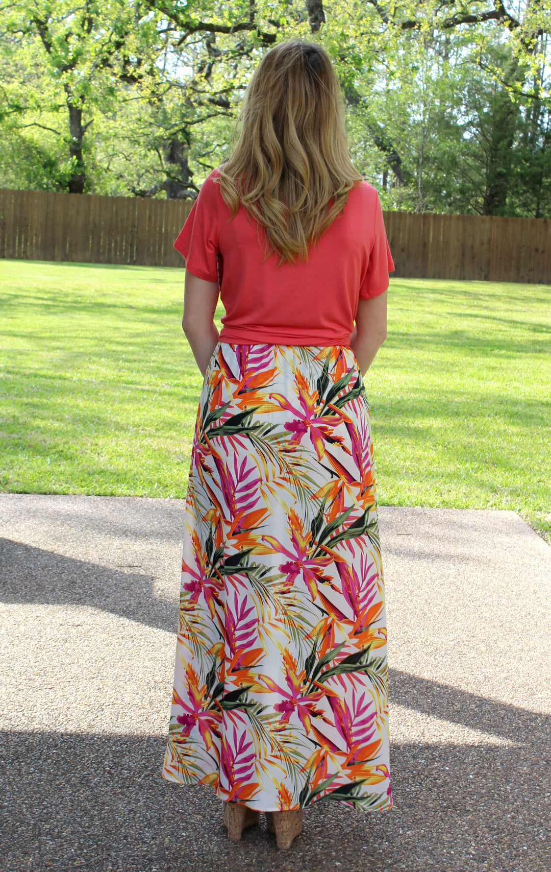 One in a Million Maxi Skort in Tropical Palm - Giddy Up Glamour Boutique