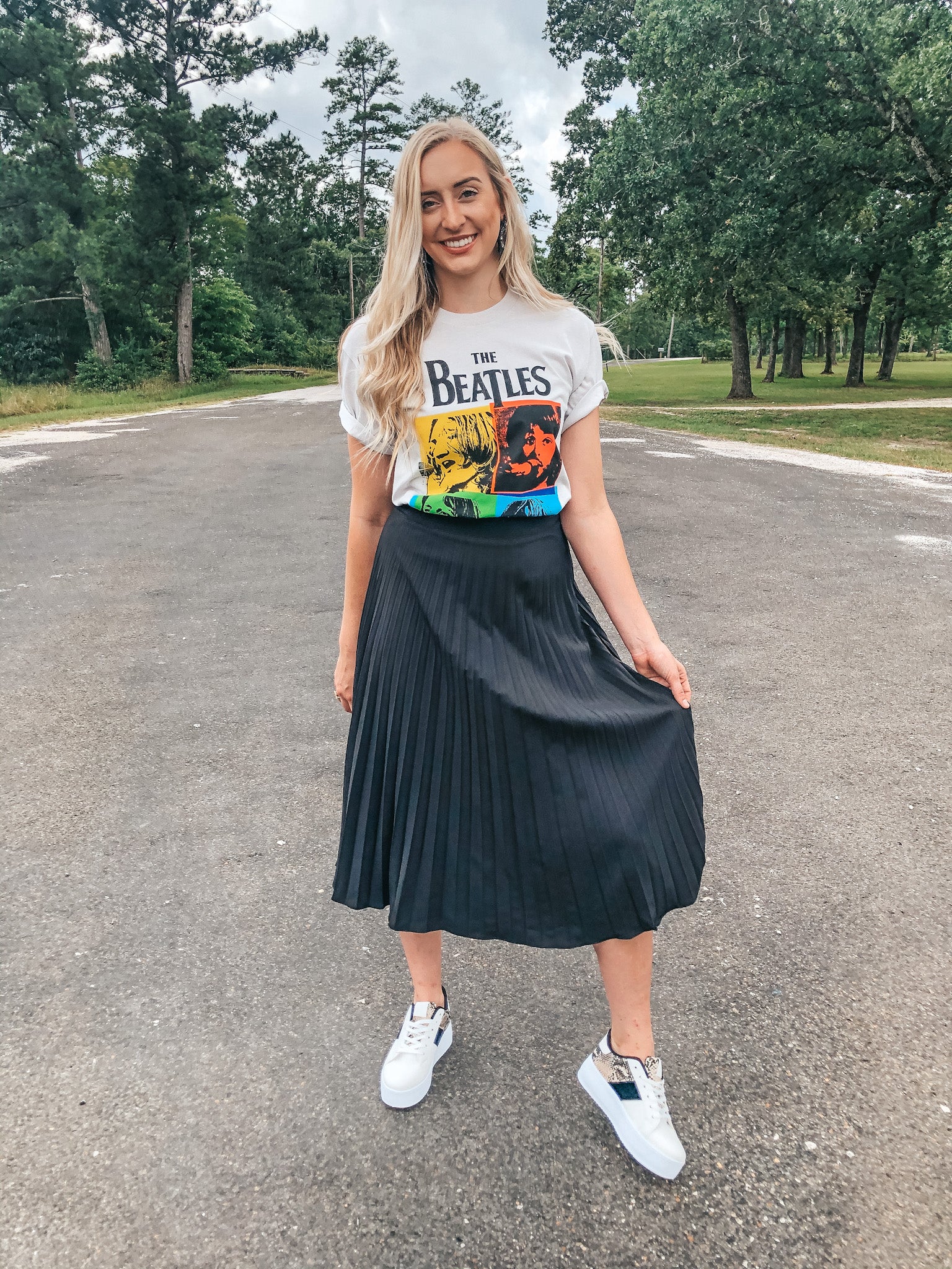 Reasons Why Pleated Midi Skirt in Black - Giddy Up Glamour Boutique