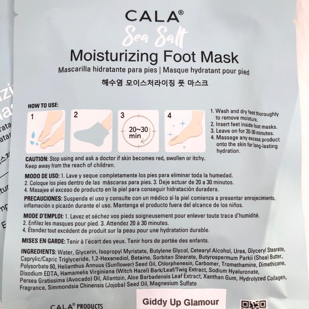 CALA | Sea Salt Moisturizing Foot Mask - Giddy Up Glamour Boutique