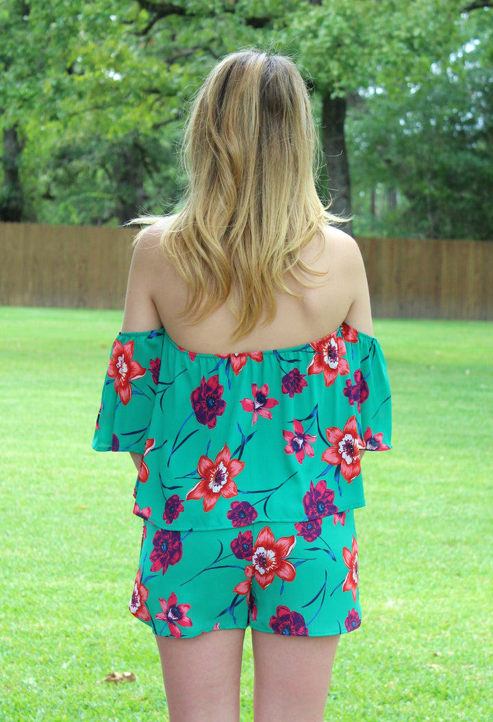 Last Chance Size Small | Tropical Dreams Floral Shorts - Giddy Up Glamour Boutique