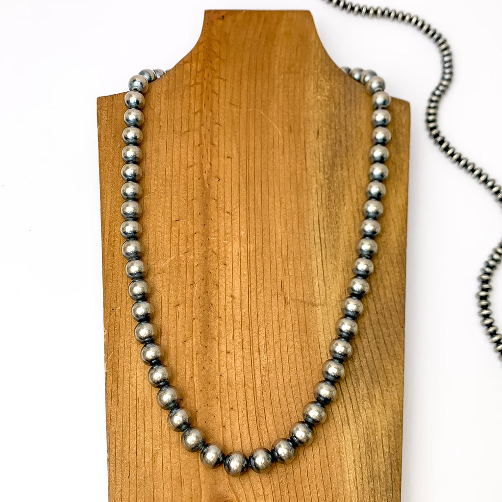 Navajo | Navajo Handmade Sterling Silver 12mm Navajo Pearls