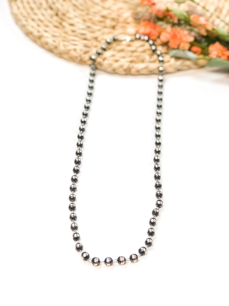 Navajo | Navajo Handmade Lariat Navajo Pearls 9mm Necklace | 30 inches