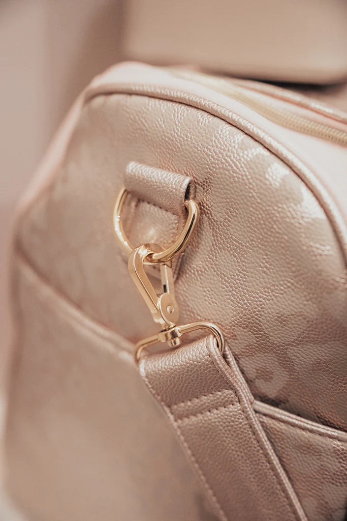 Hollis | Lux Weekender Bag in Blush - Giddy Up Glamour Boutique