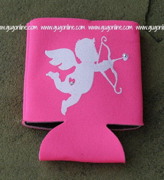 Cupid Neon Pink Koozie - Giddy Up Glamour Boutique