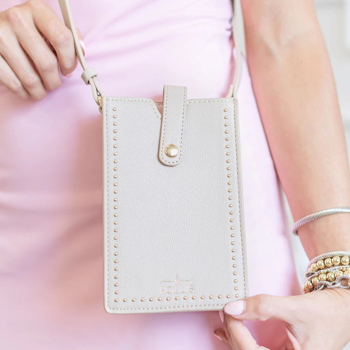Hollis | Call You Later Crossbody Purse in Nude - Giddy Up Glamour Boutique