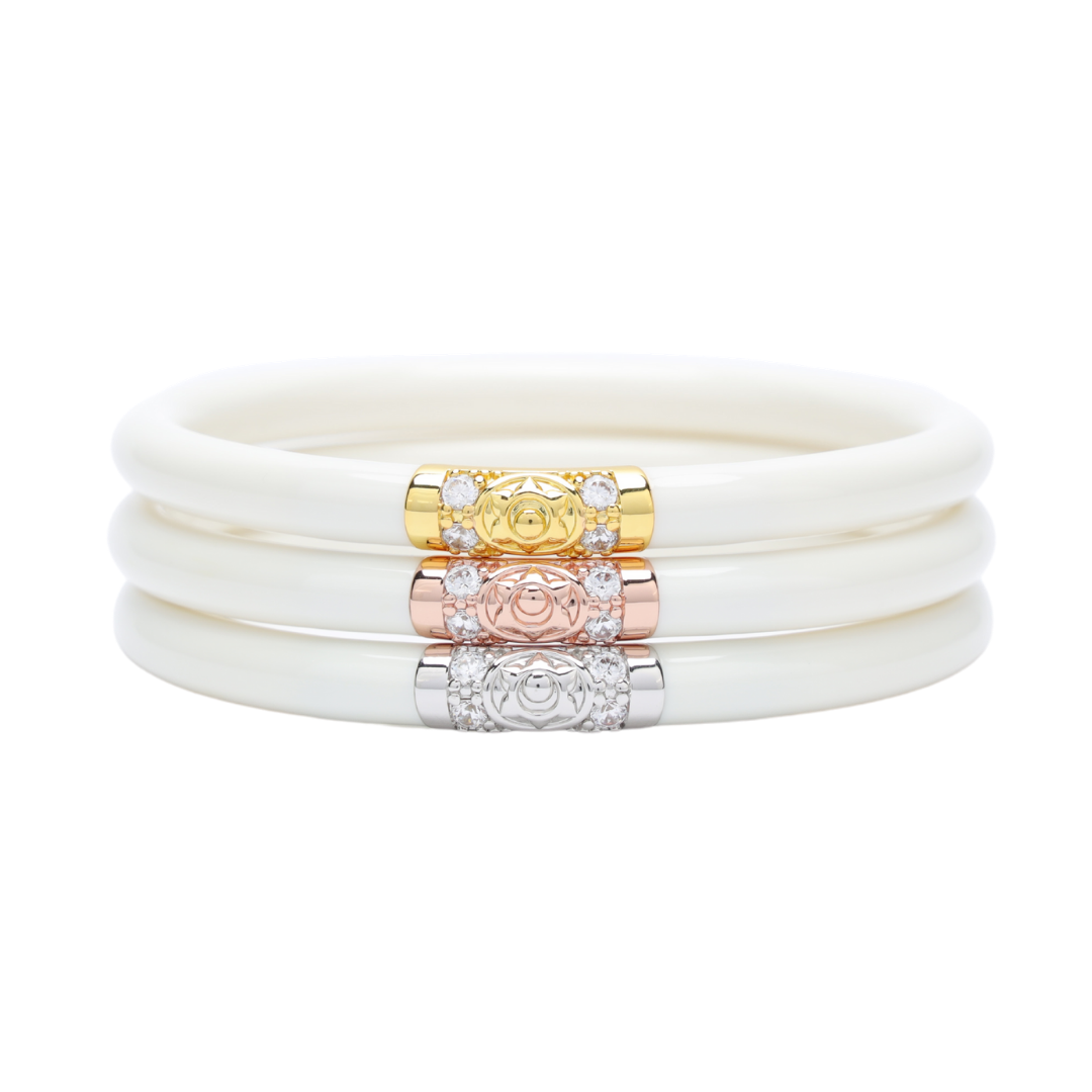 BuDhaGirl | Set of Three | Three Kings All Weather Bangles in Ivory - Giddy Up Glamour Boutique