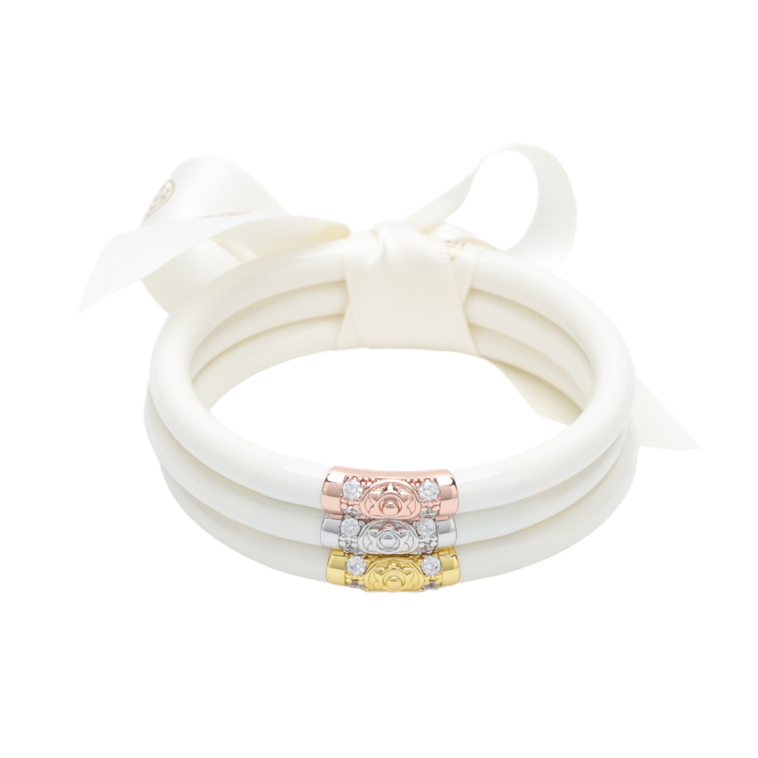 BuDhaGirl | Set of Three | Three Kings All Weather Bangles in Ivory - Giddy Up Glamour Boutique
