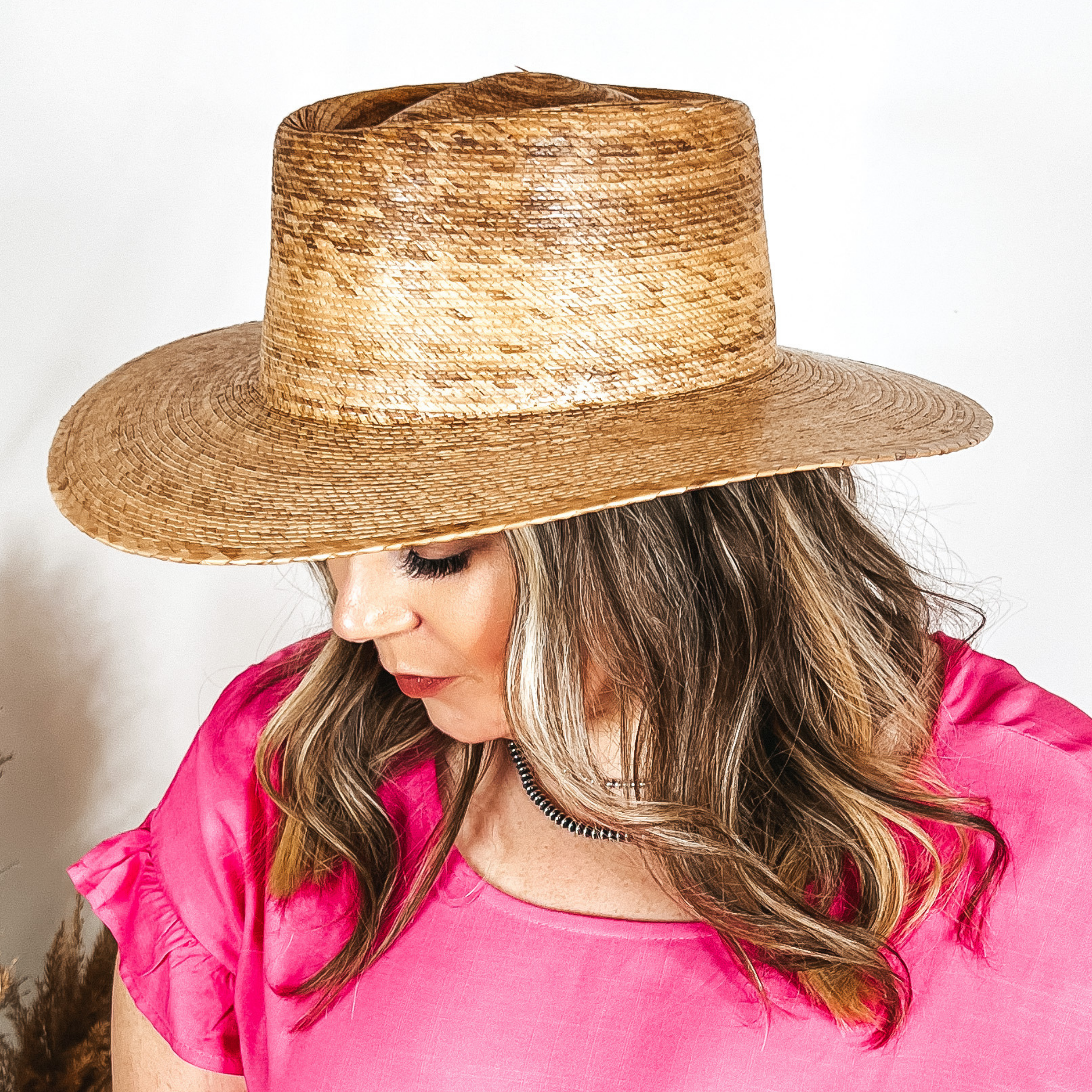 Lack of Color | Palma Palm Leaf Boater Hat - Giddy Up Glamour Boutique