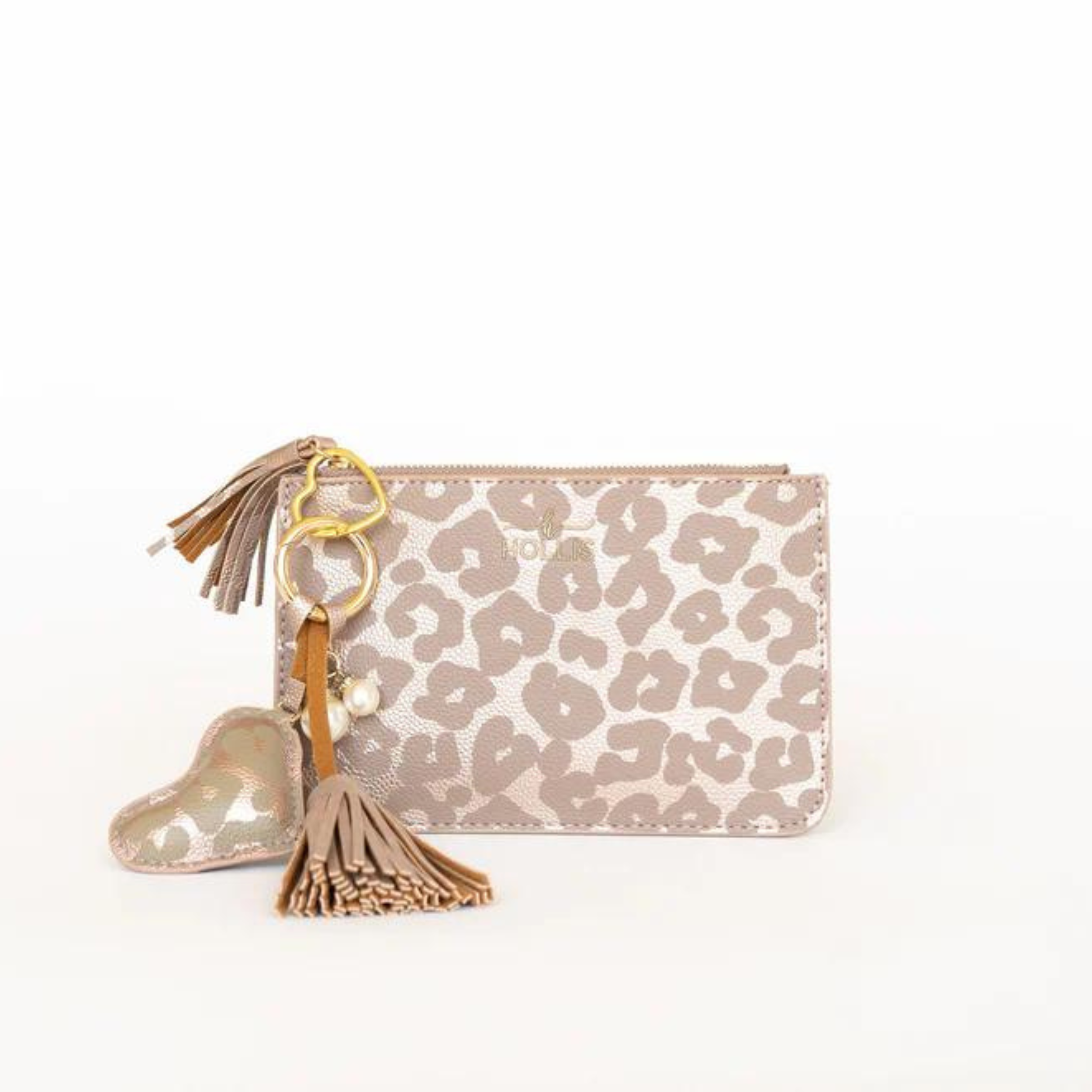 Hollis | Keychain Coin Pouch in Leopard - Giddy Up Glamour Boutique