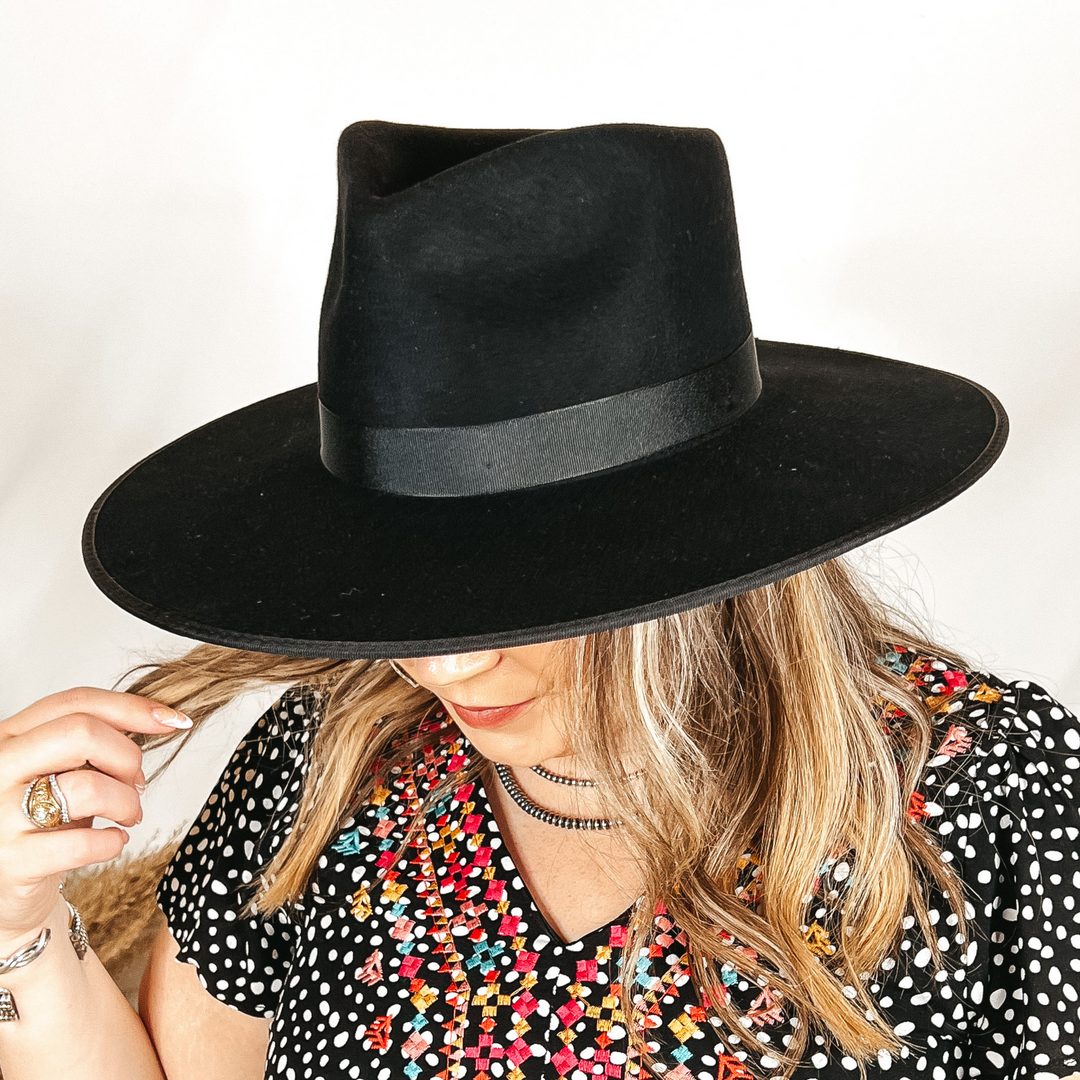 Black Rancher Wool Felt Hat – Giddy Up Glamour Boutique