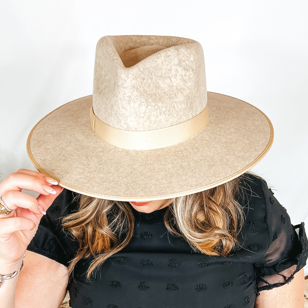 Speckled Grey Carlo Rancher Wool Felt Hat – Giddy Up Glamour  display picture 1