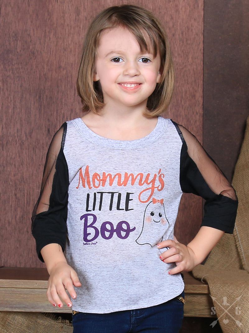 Children: Mommy's Little Boo Baseball Tee