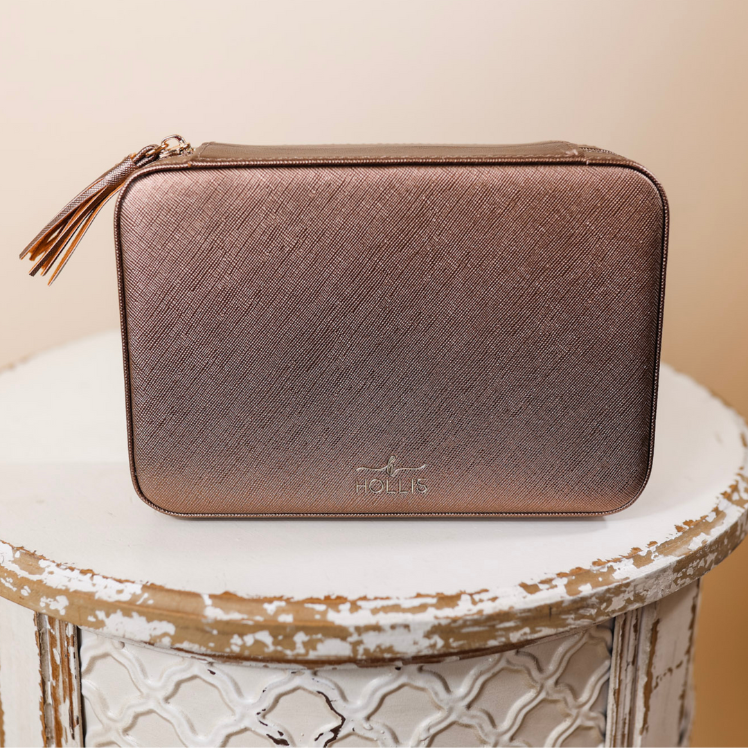 Hollis | Jewelry Organizer in Metallic Mocha - Giddy Up Glamour Boutique
