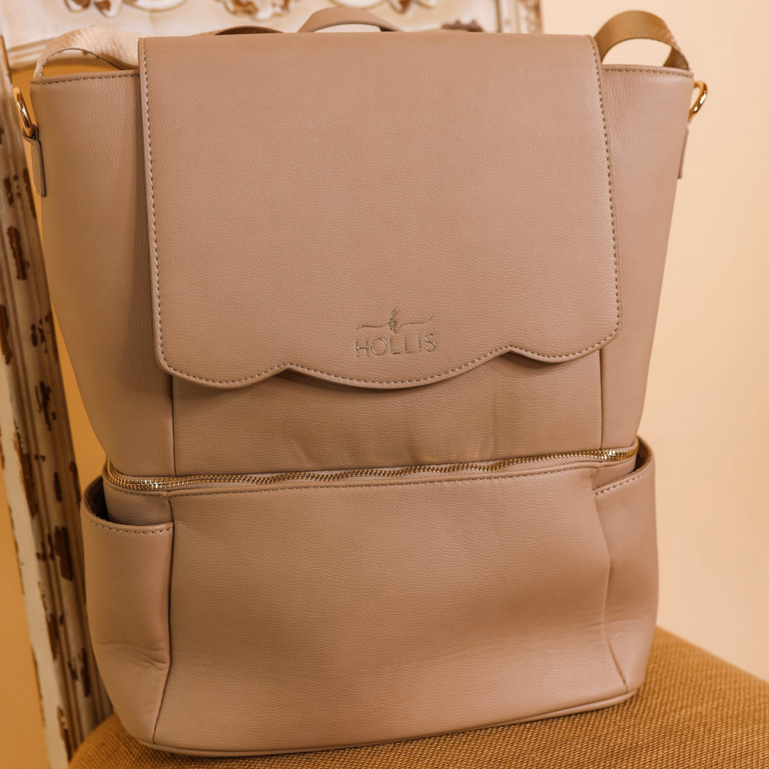 Hollis | Diaper Bag in Nude - Giddy Up Glamour Boutique