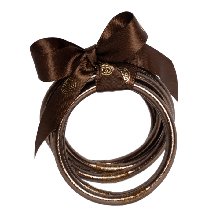 BuDhaGirl | Set of Six | All Weather Bangles in Meteorite - Giddy Up Glamour Boutique