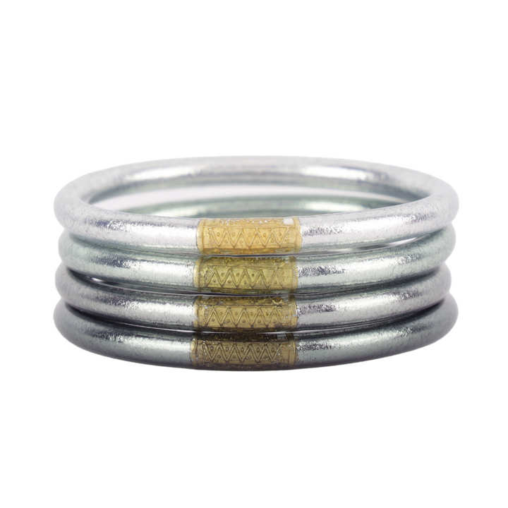 BuDhaGirl | Set of Four | All Weather Bangles in Moon - Giddy Up Glamour Boutique