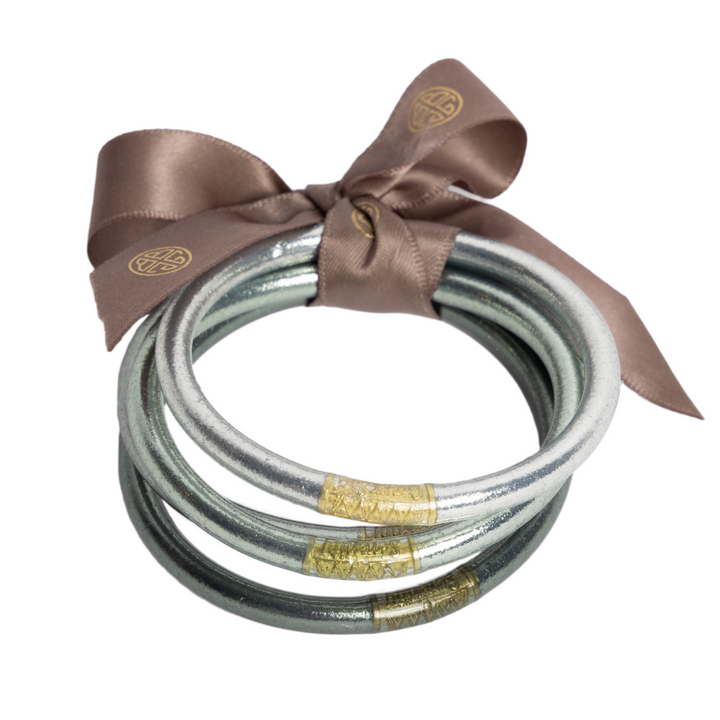 BuDhaGirl | Set of Four | All Weather Bangles in Moon - Giddy Up Glamour Boutique