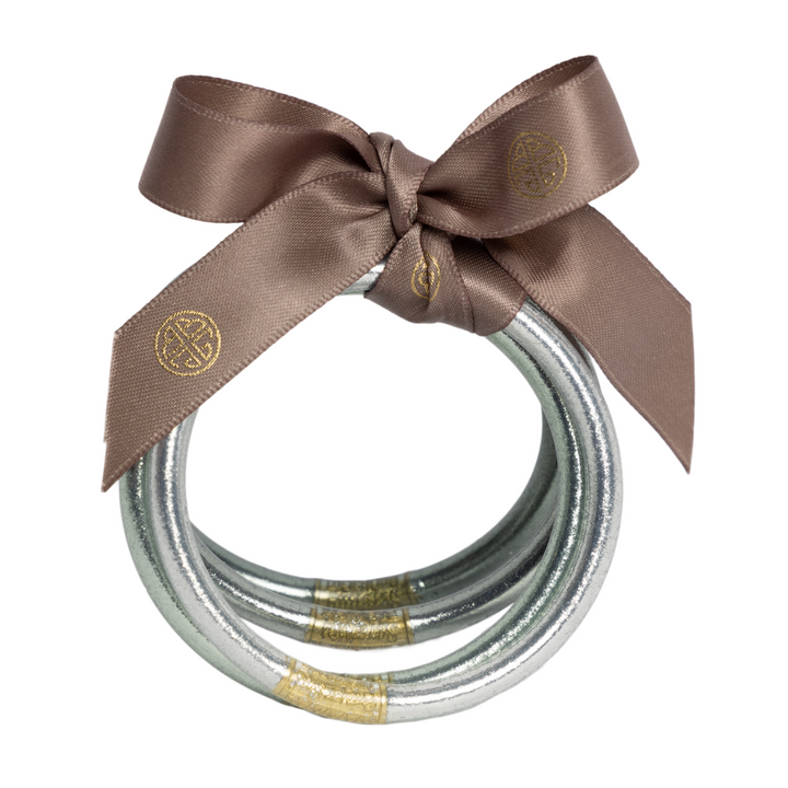 BuDhaGirl | Set of Four | All Weather Bangles in Moon - Giddy Up Glamour Boutique