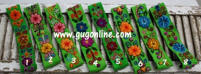 One of a Kind Flower Headband in Lime - Giddy Up Glamour Boutique