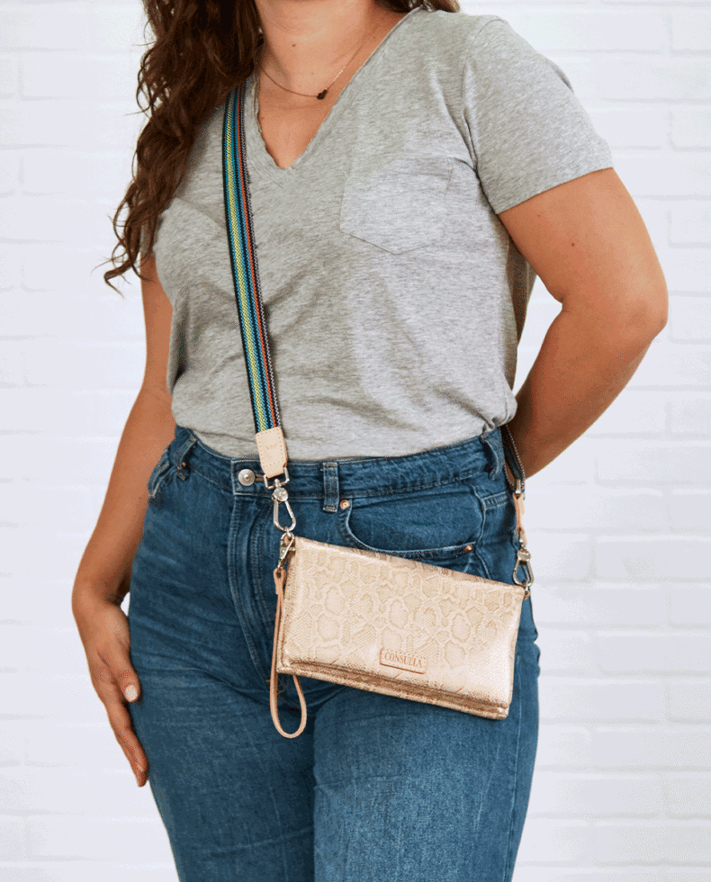 Uptown or downtown  Zip Kit Crossbody Bag, made for exploring the