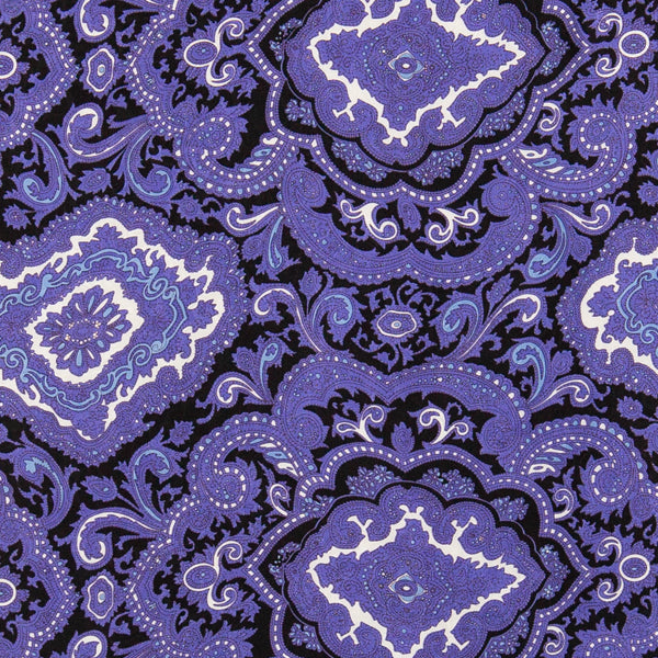 Paisley Wild Rag in Purple and Black - Giddy Up Glamour Boutique