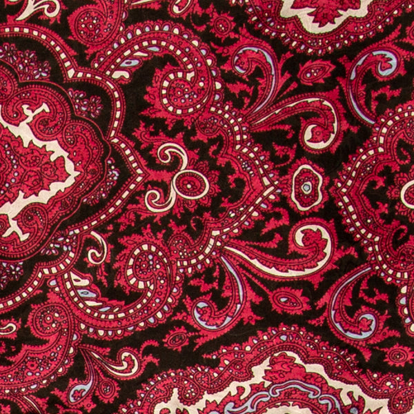 Paisley Wild Rag in Red and Black - Giddy Up Glamour Boutique