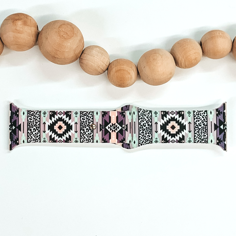 Smart Watch Band with Aztec Design in Multicolored - Giddy Up Glamour Boutique