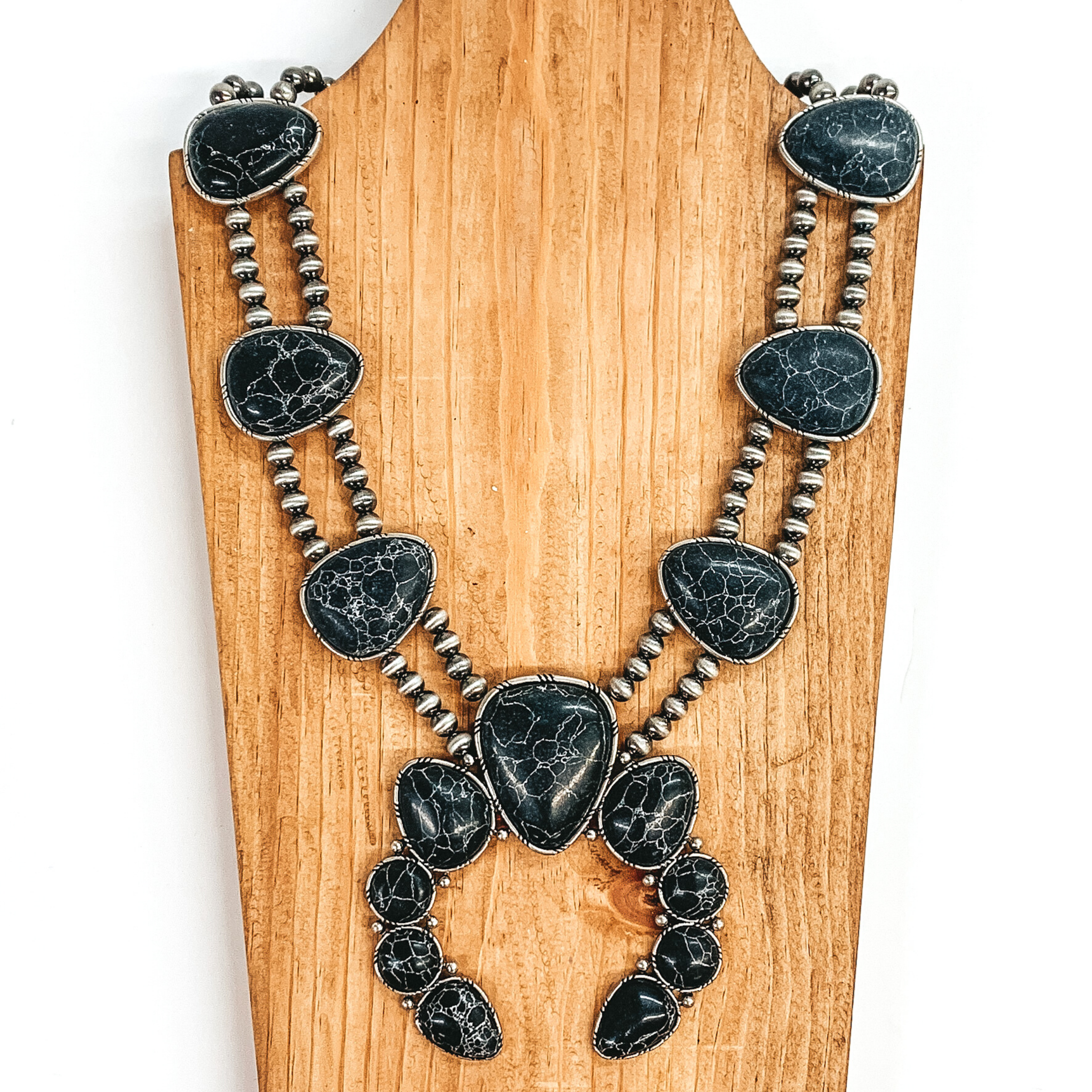 The Rodeo Queen Necklace in Black - Giddy Up Glamour Boutique
