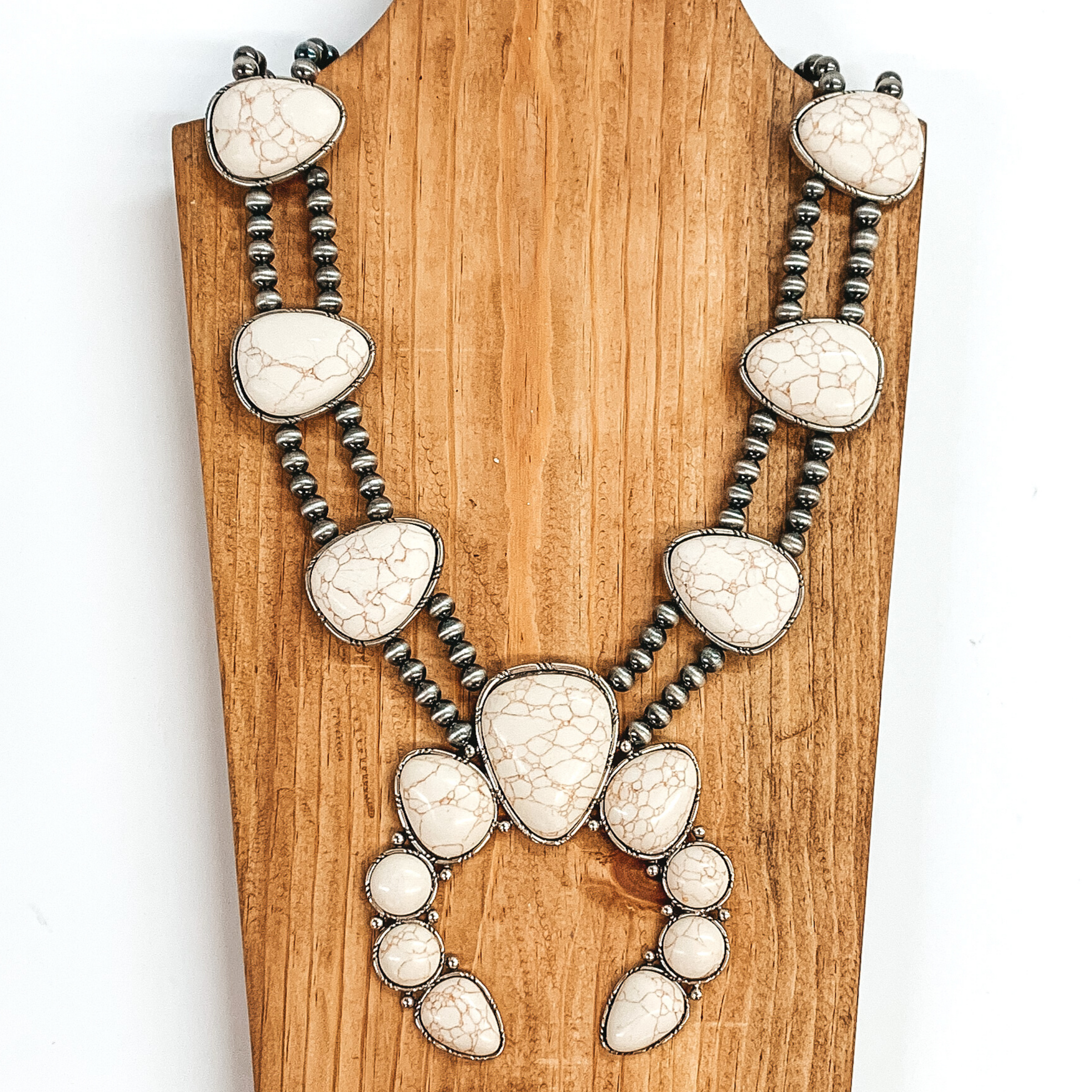 The Rodeo Queen Necklace in Ivory - Giddy Up Glamour Boutique