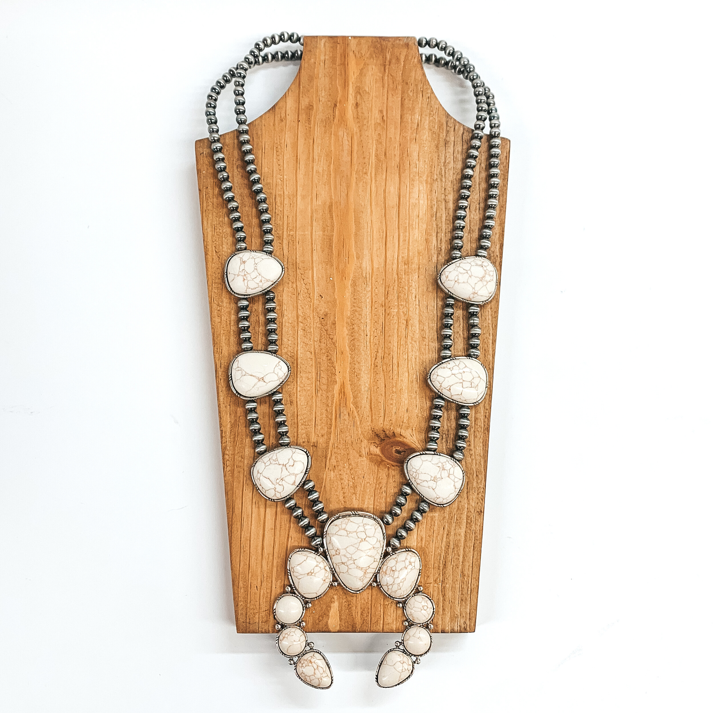 The Rodeo Queen Necklace in Ivory - Giddy Up Glamour Boutique