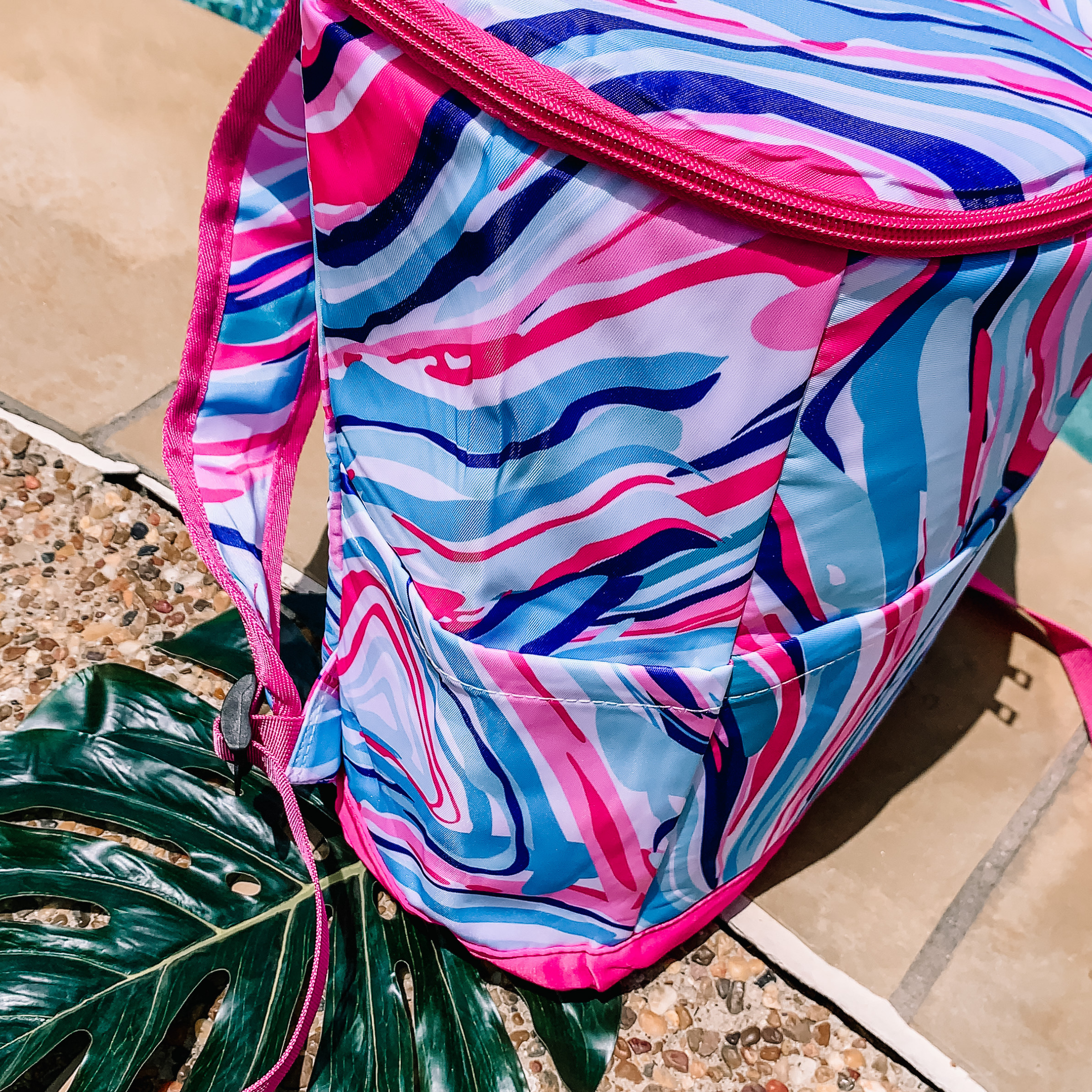 Here To Party Backpack Cooler in Multi Swirl - Giddy Up Glamour Boutique