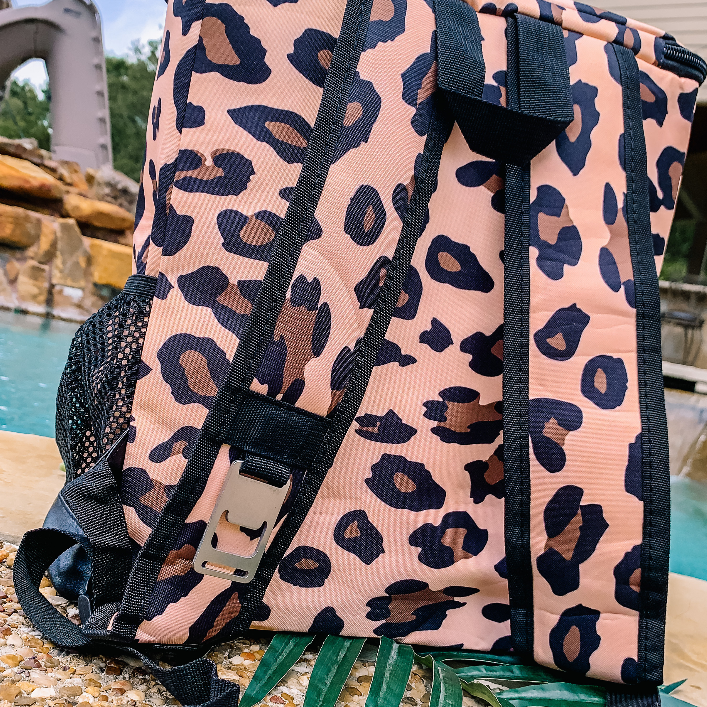 Backpack Cooler in Leopard Print - Giddy Up Glamour Boutique