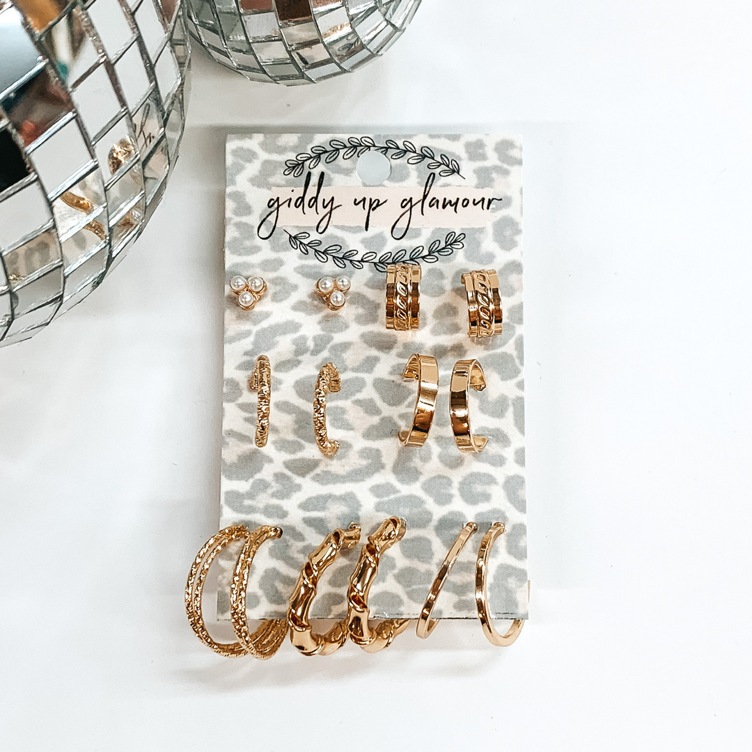 Basic Chic Gold Earring Set - Giddy Up Glamour Boutique