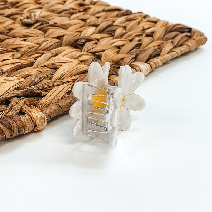 Flower Hair Clip in Silver - Giddy Up Glamour Boutique