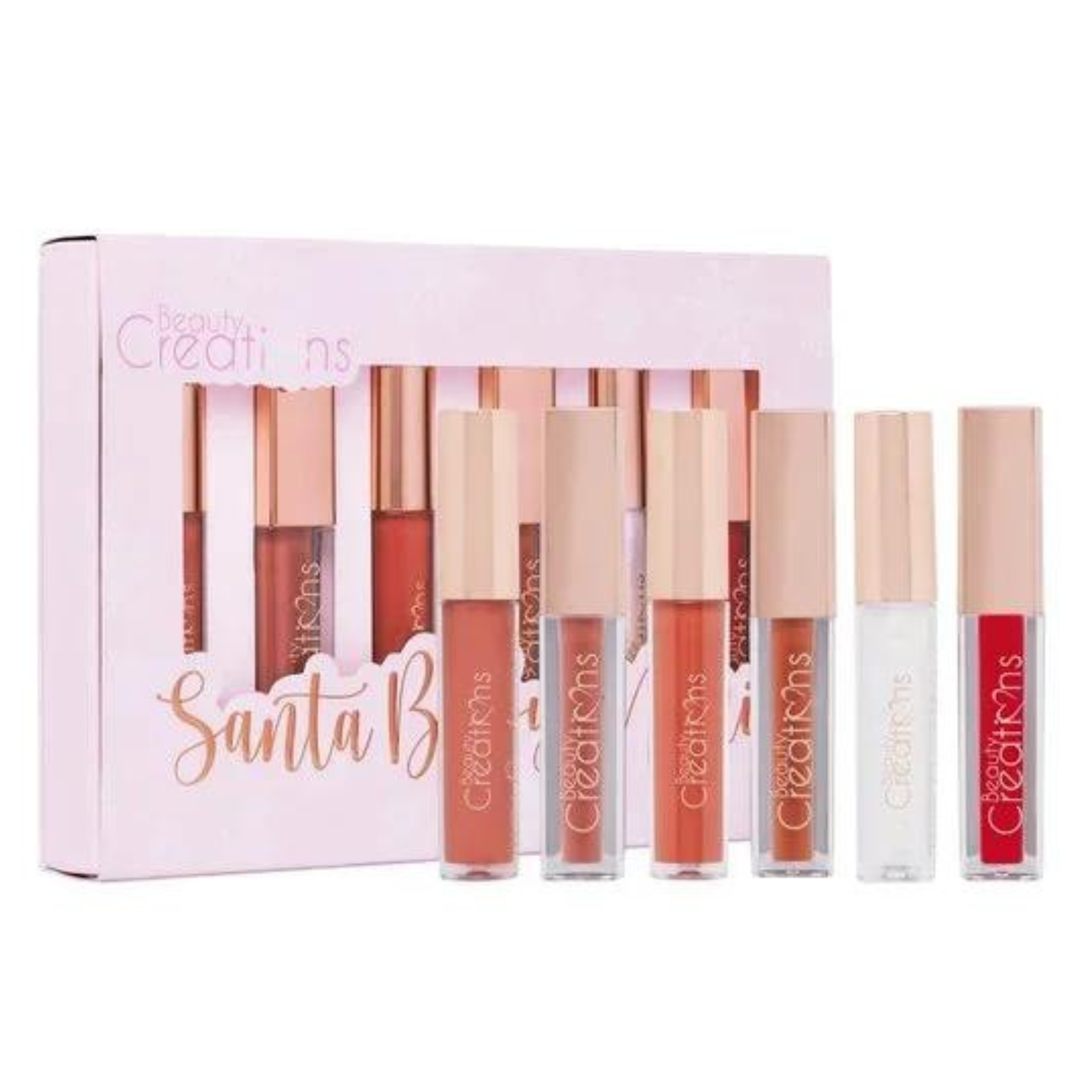 Set of Six | Santa Baby Mini Lip Glosses - Giddy Up Glamour Boutique