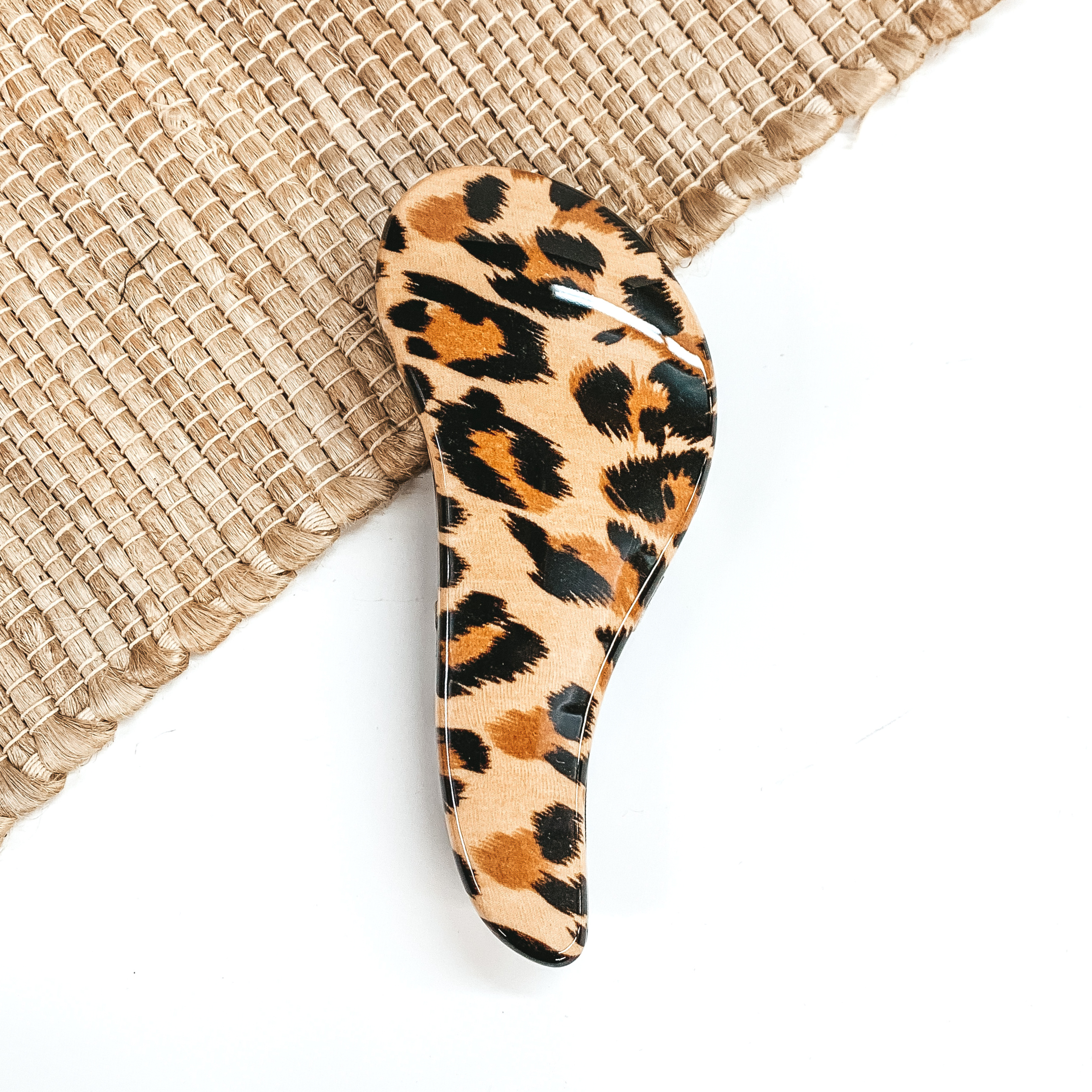 CALA | Leopard Print Tangle Free Hair Brush - Giddy Up Glamour Boutique