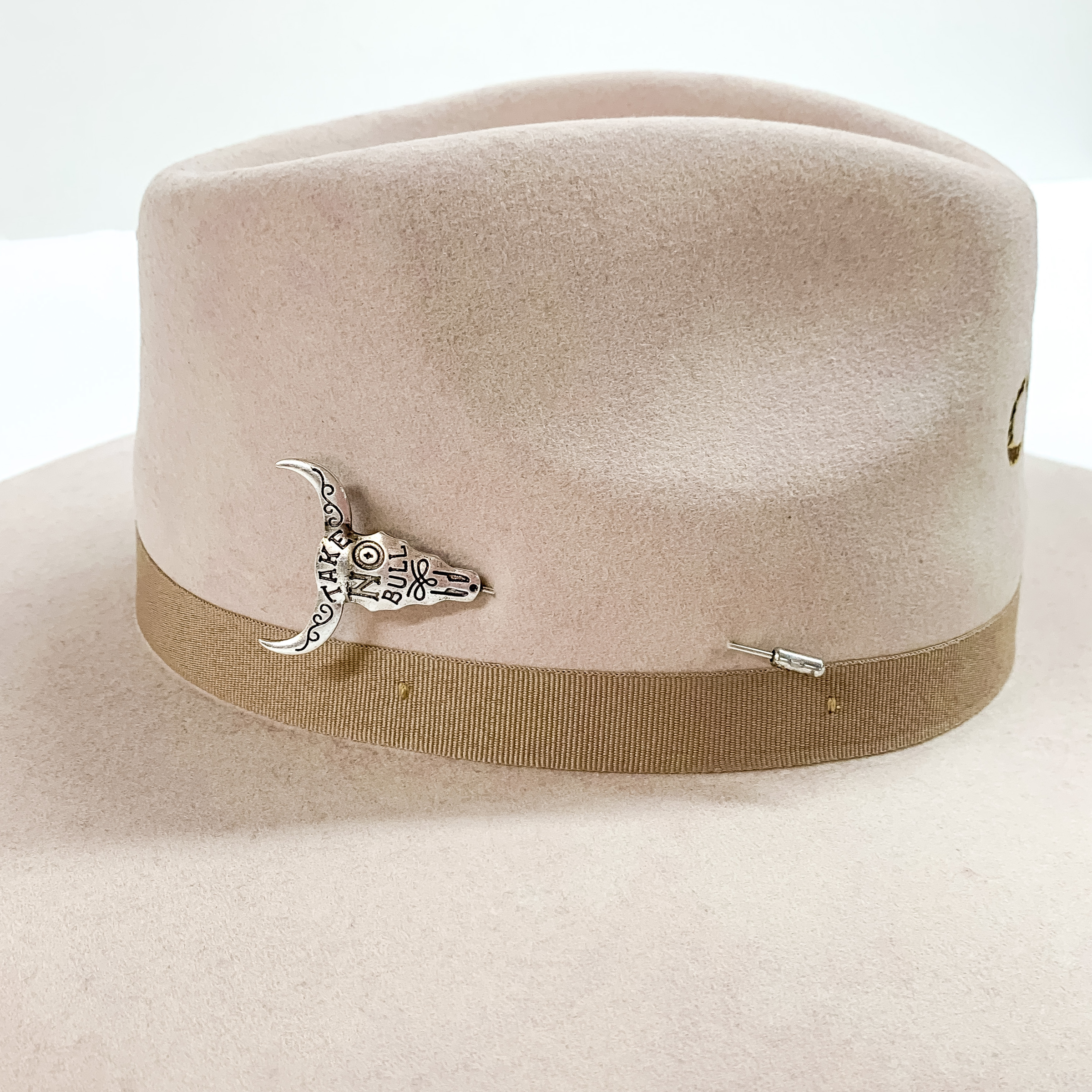 Take No Bull Hat Pin in Silver Tone - Giddy Up Glamour Boutique